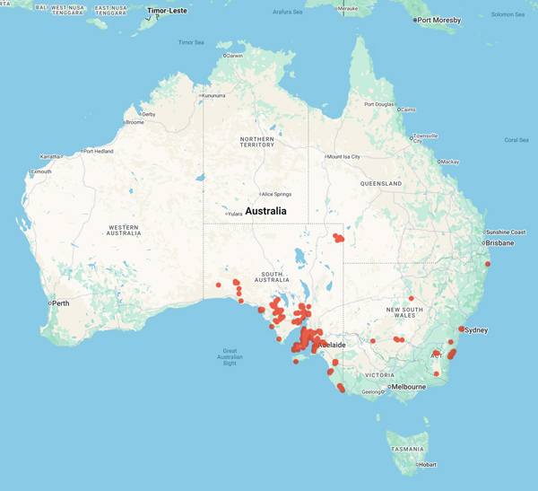 collecting locality map for 'Blaylock, B.J.'