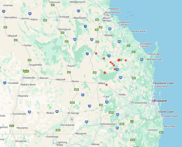 collecting locality map for 'Bloxsome, H.'