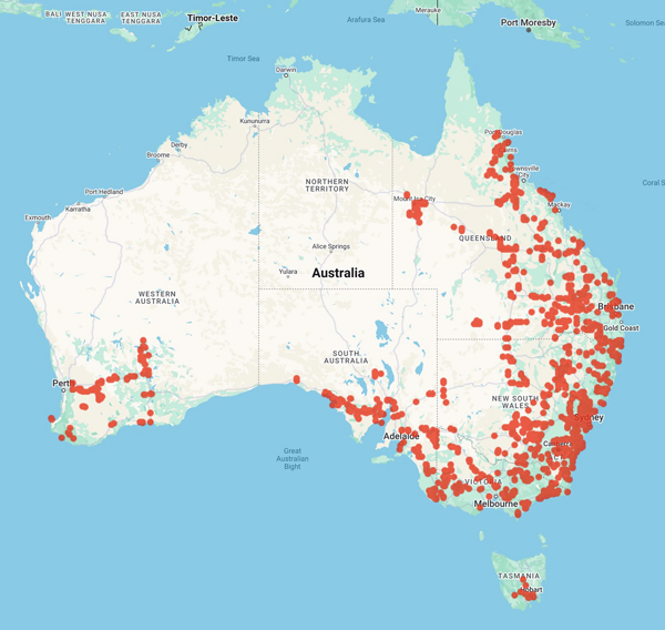 collecting locality map for 'Hall, N.'