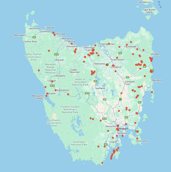 collecting locality map for 'Pataczek, W.F.'