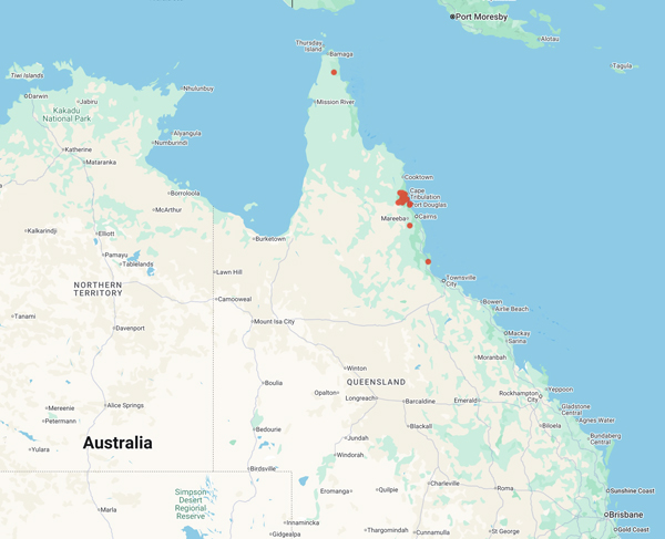 collecting locality map for 'Pentzke, T.'