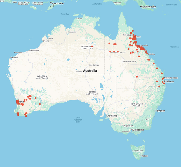 collecting locality map for 'XXXX'
