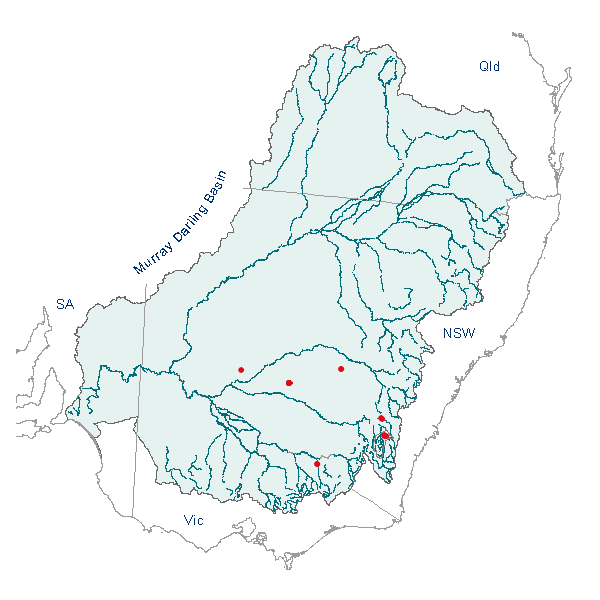 Hydromys chrysogaster  Water-rat  map